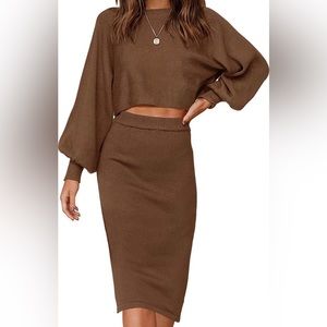 Amazon two piece sweater set.